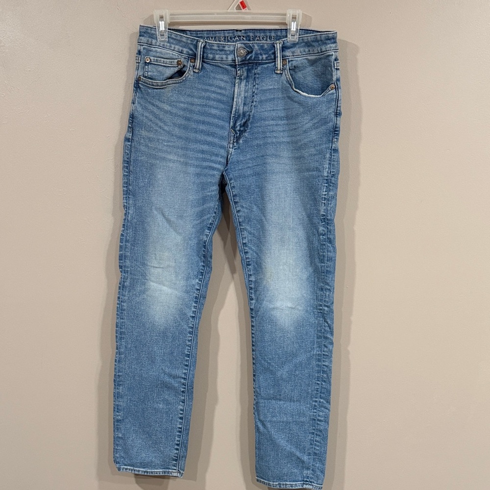 American Eagle Outfitters Men's Light Blue Slim Jeans 33x32